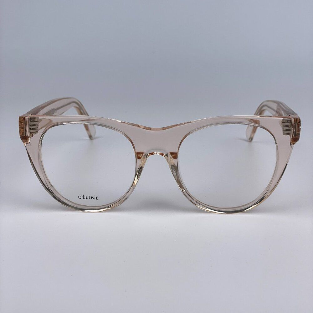 NEW Celine CL50019I 072 Transparent Light Pink Cat Eye Women Eyeglasses CL 50019 - Picture 2 of 9